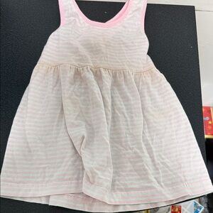 Pink and White Striped Sleeveless Dress 90’s
